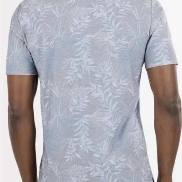 New! Travis Mathew Golf Polo Shirt Blue Patio Time Tropical Men's XL NWT - Picture 4 of 10